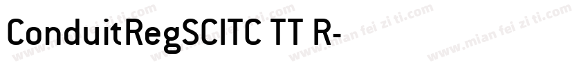 ConduitRegSCITC TT R字体转换